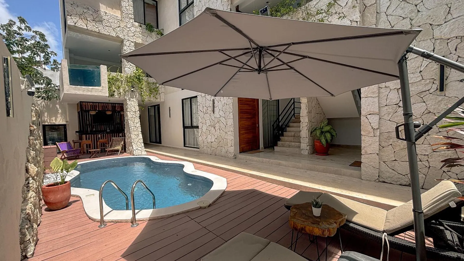 툴룸 Penthouse De Dos Pisos Con Alberca Privada En La Veleta 아파트