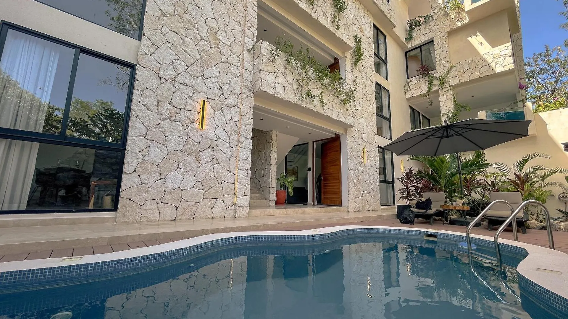 툴룸 Penthouse De Dos Pisos Con Alberca Privada En La Veleta 아파트