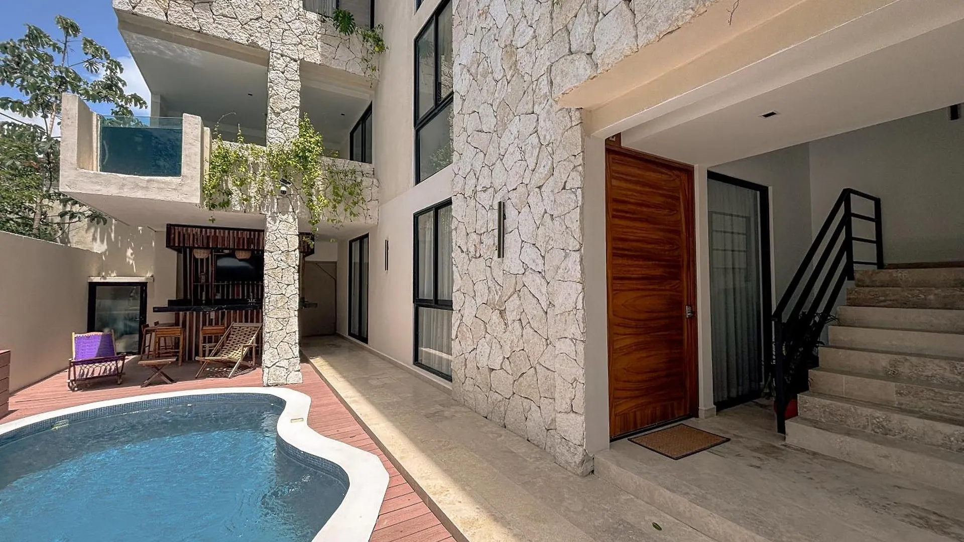 툴룸 Penthouse De Dos Pisos Con Alberca Privada En La Veleta 아파트